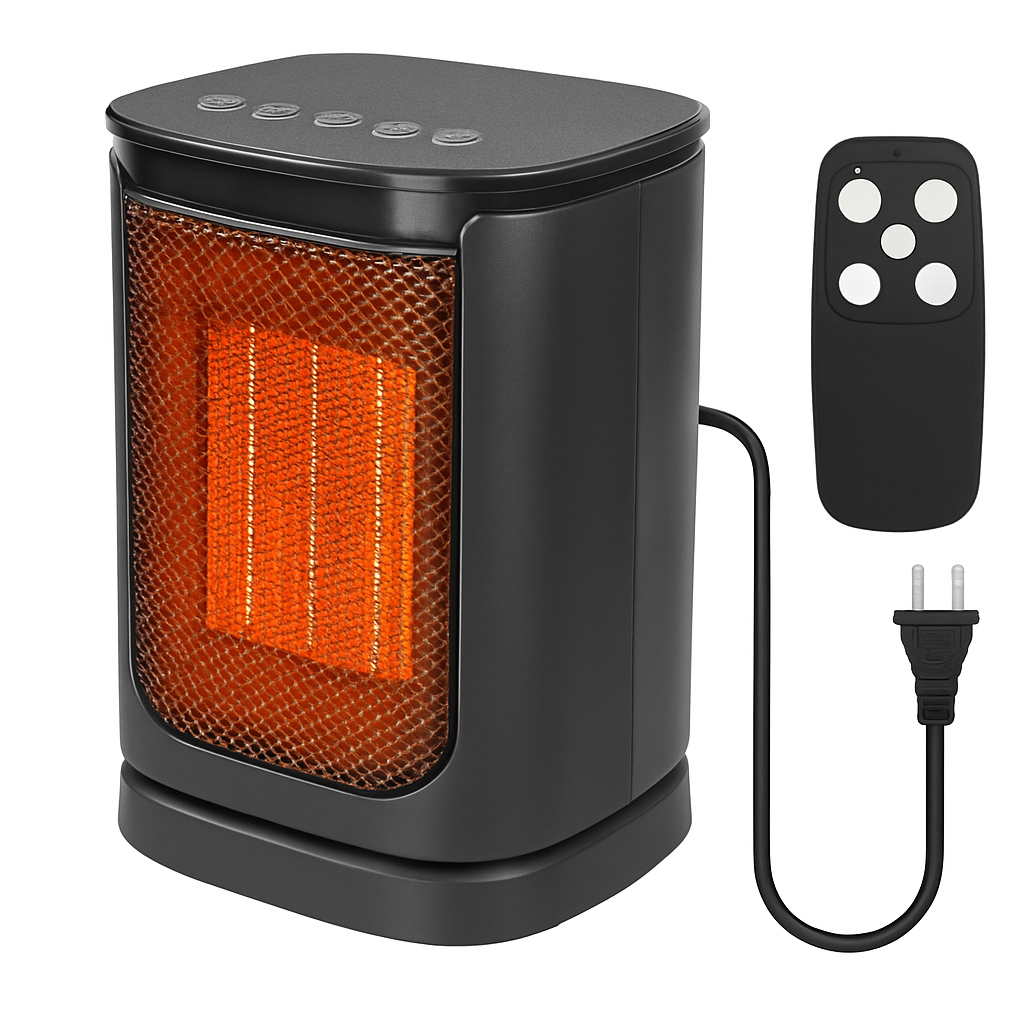 Ceramic Space Heater with 90° Oscillation and 3 Modes