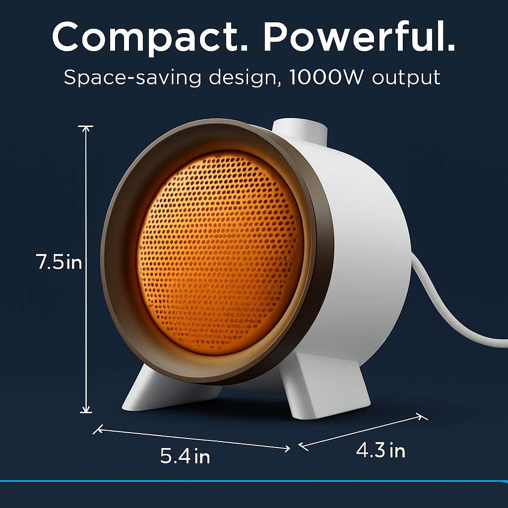 Ceramic Space Heater with 3 Modes and Fast Heating