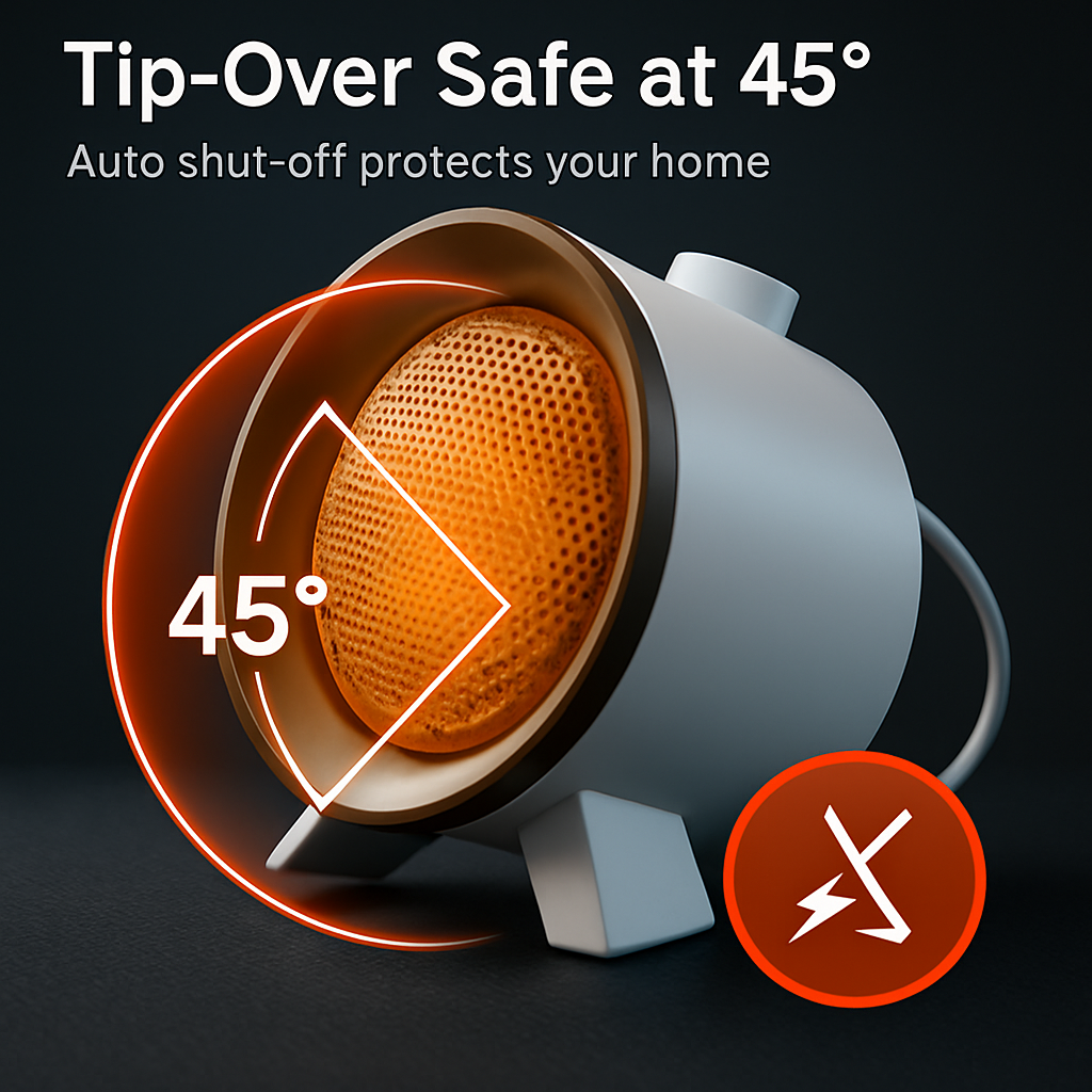 Ceramic Space Heater with 3 Modes and Fast Heating