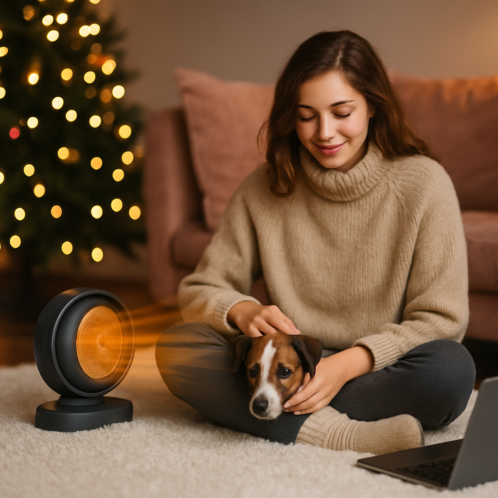 Space Heater with Tilt Head for Desk Use, Fast Heating