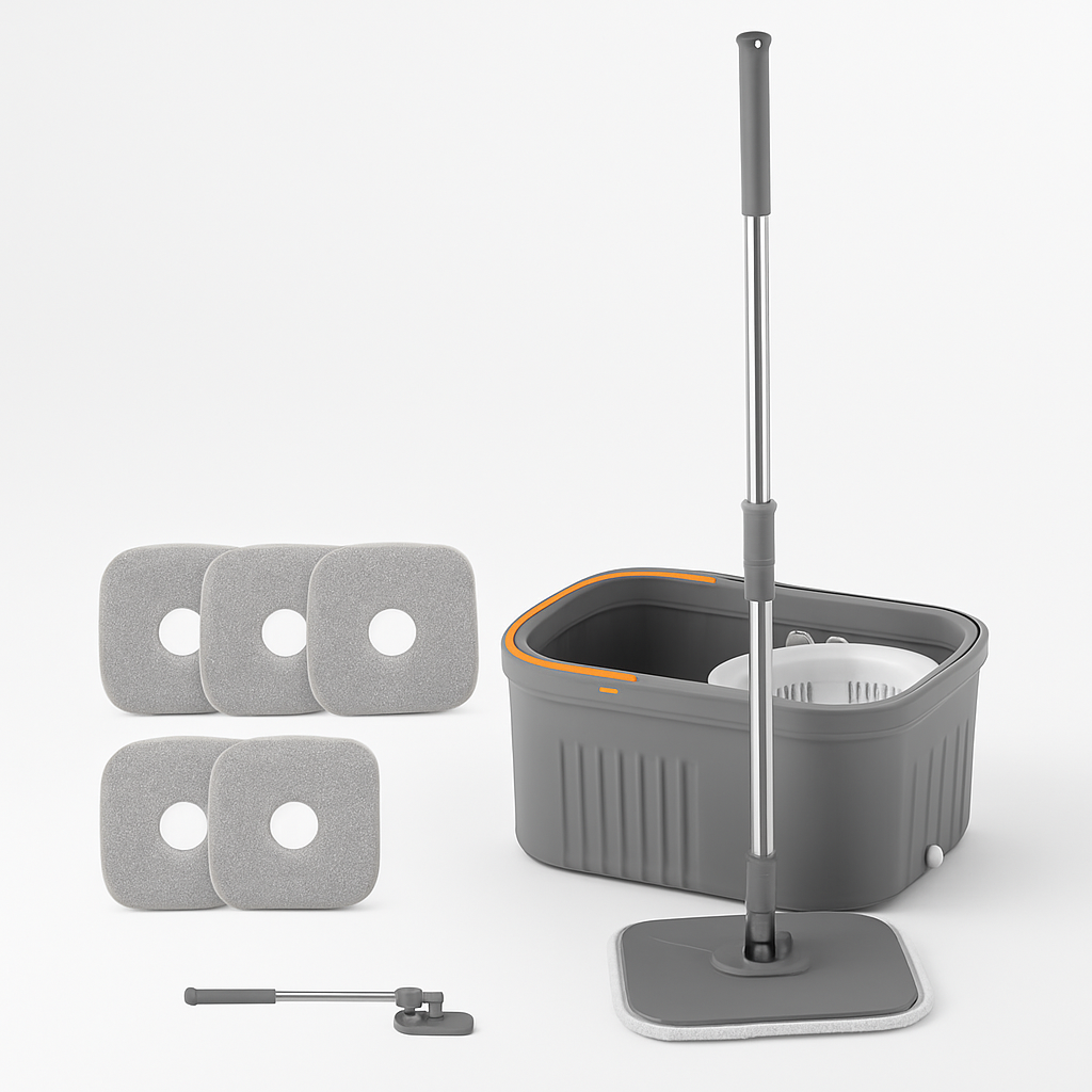 Spin Mop and Bucket System for Home Cleaning
