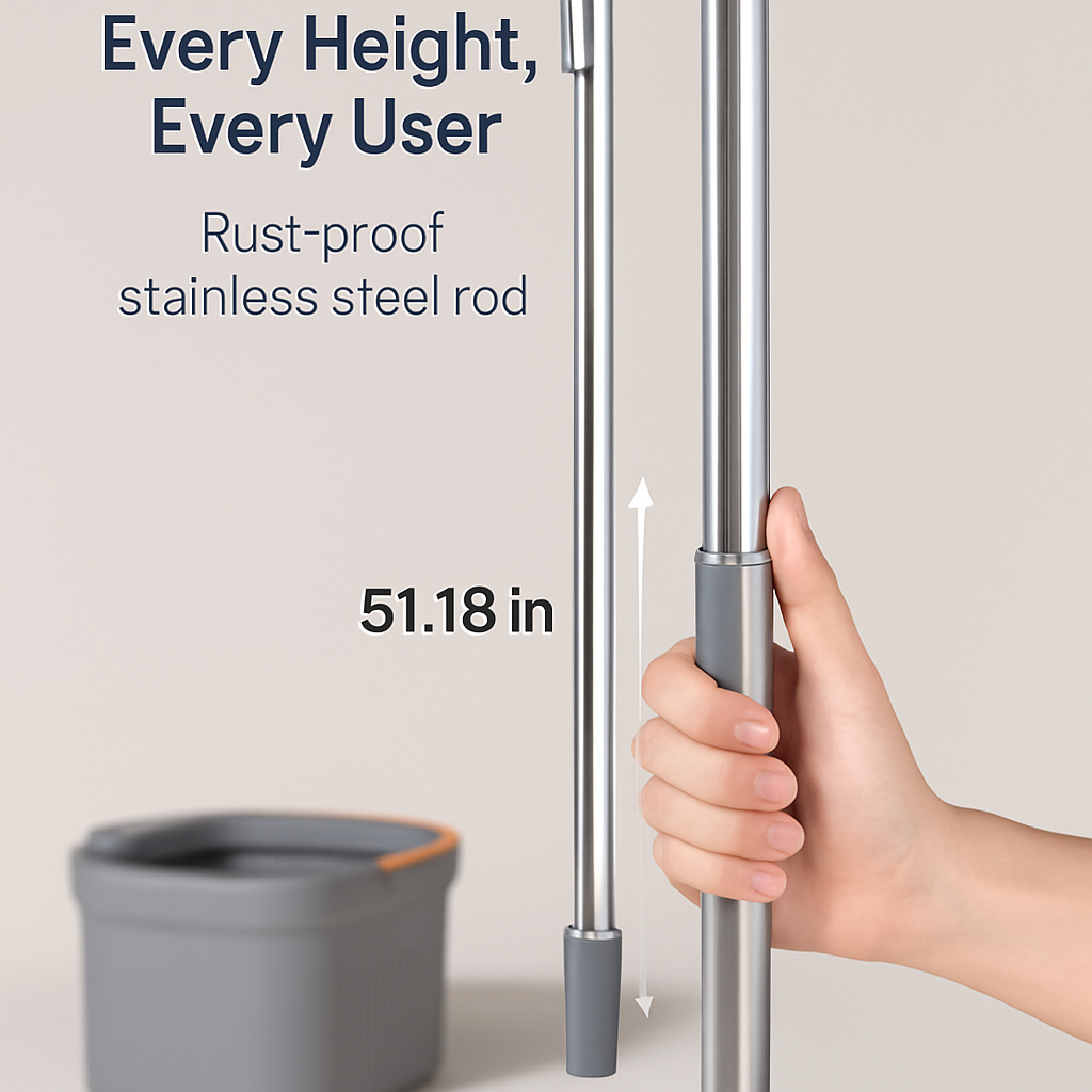Spin Mop and Bucket System for Home Cleaning