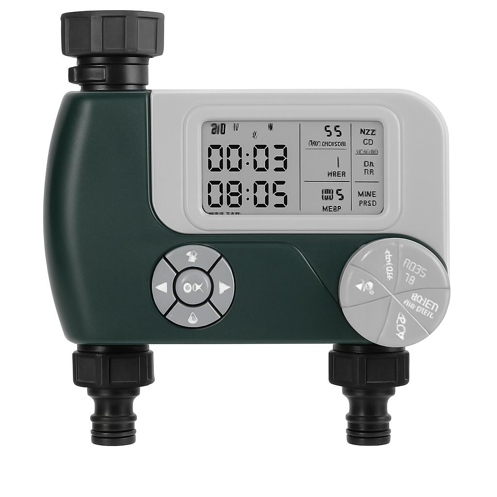 Sprinkler Timer with Dual Zones for Garden Irrigation