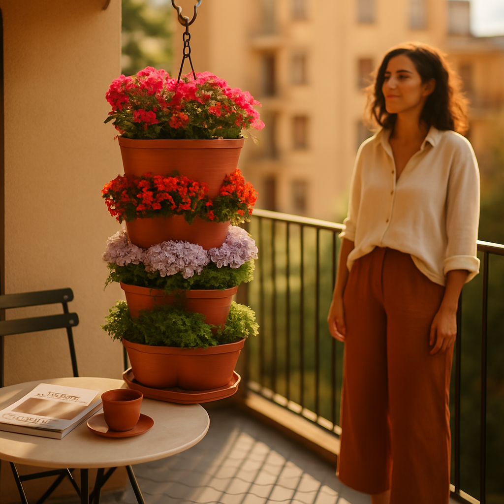 5-Tier Vertical Stackable Garden Planter Tower