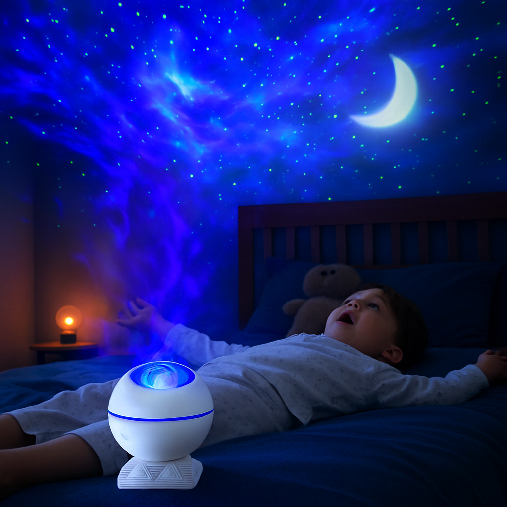 LED Star Projector Night Light Moon Nebula Cloud Lamp