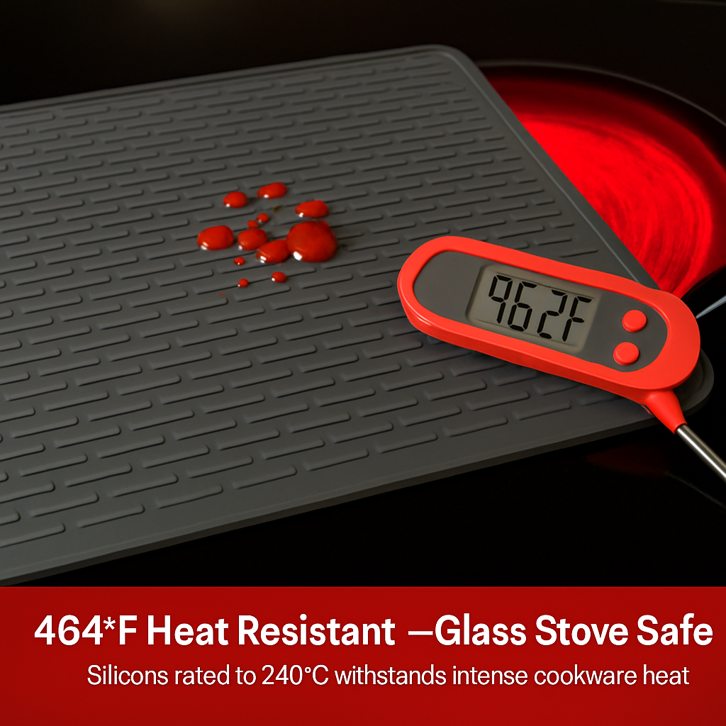 Stove Top Cover Silicone Protector for Glass Electric