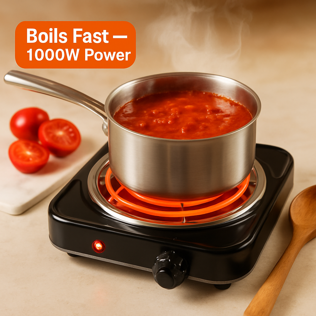 Compact Portable Burner Stove for Countertop Cooking
