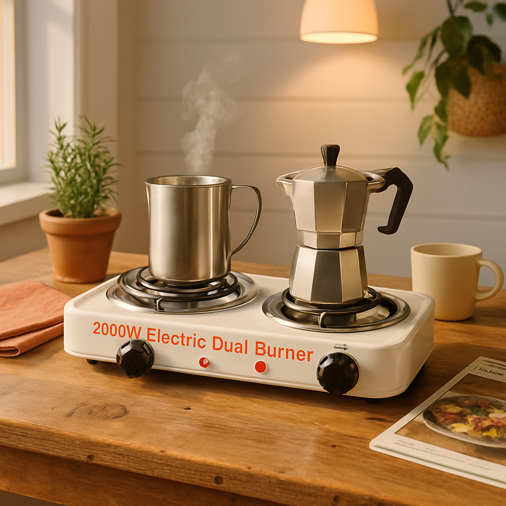Compact Portable Burner Stove for Countertop Cooking