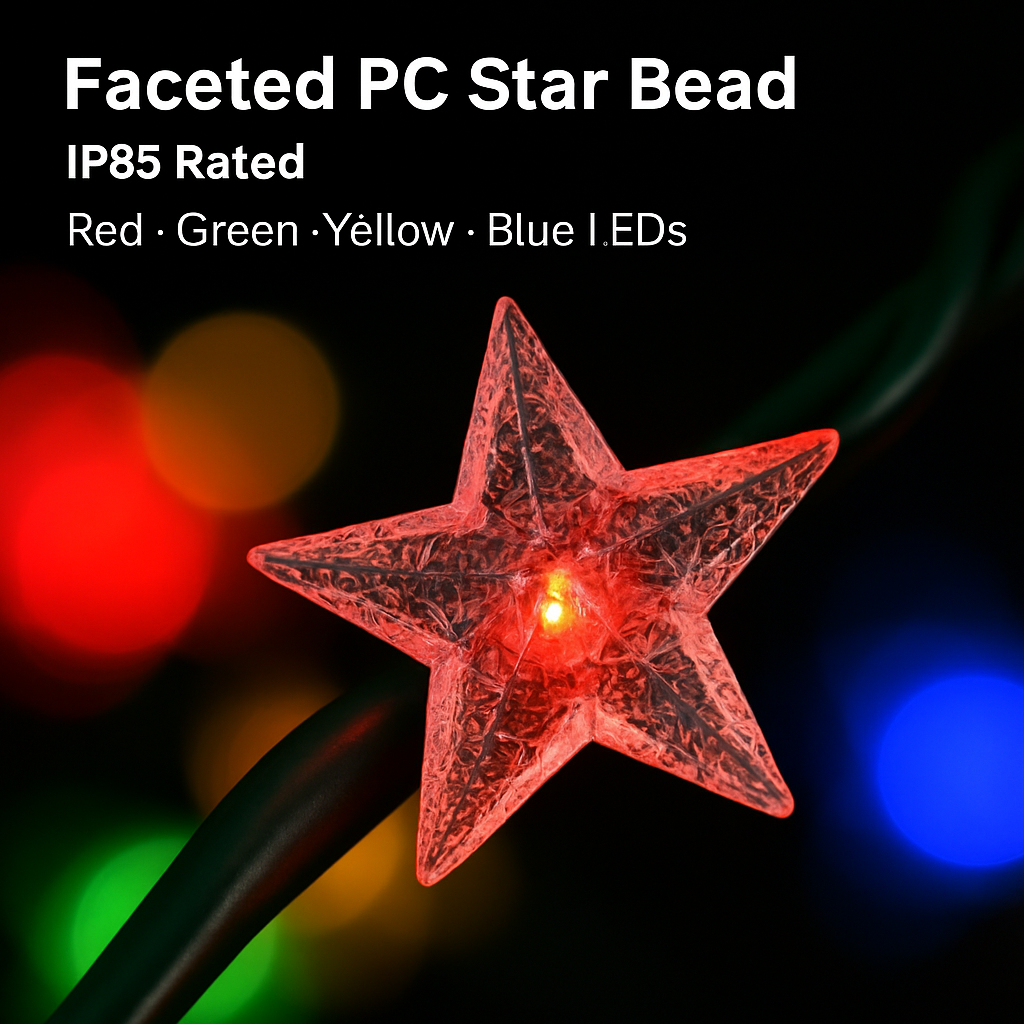 Solar Powered String Lights Fairy Star Lamps