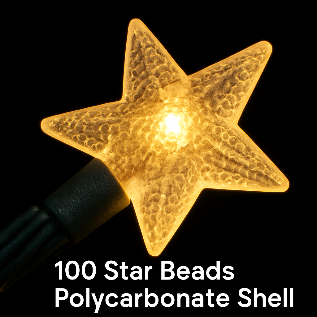 Solar Powered String Lights Fairy Star Lamps