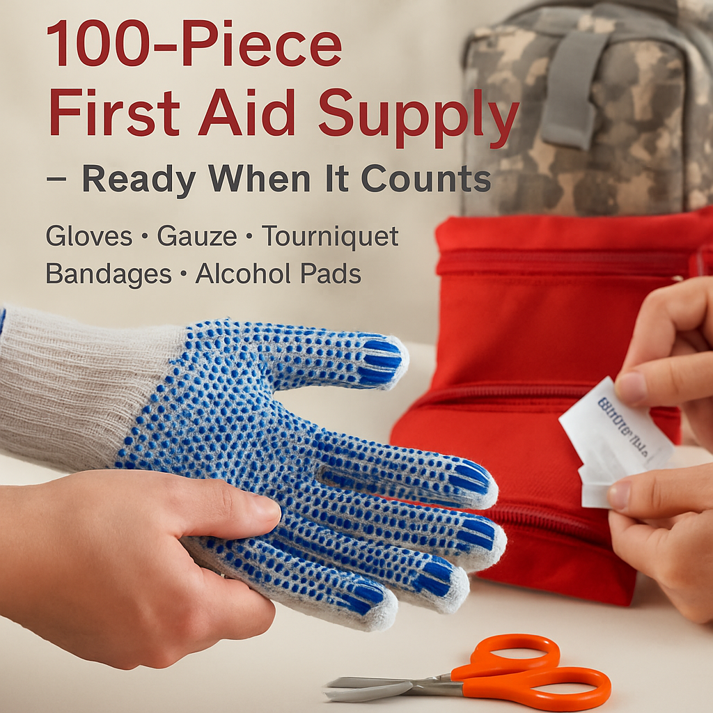 125Pcs Survival Kits for Outdoor Adventure and Camping