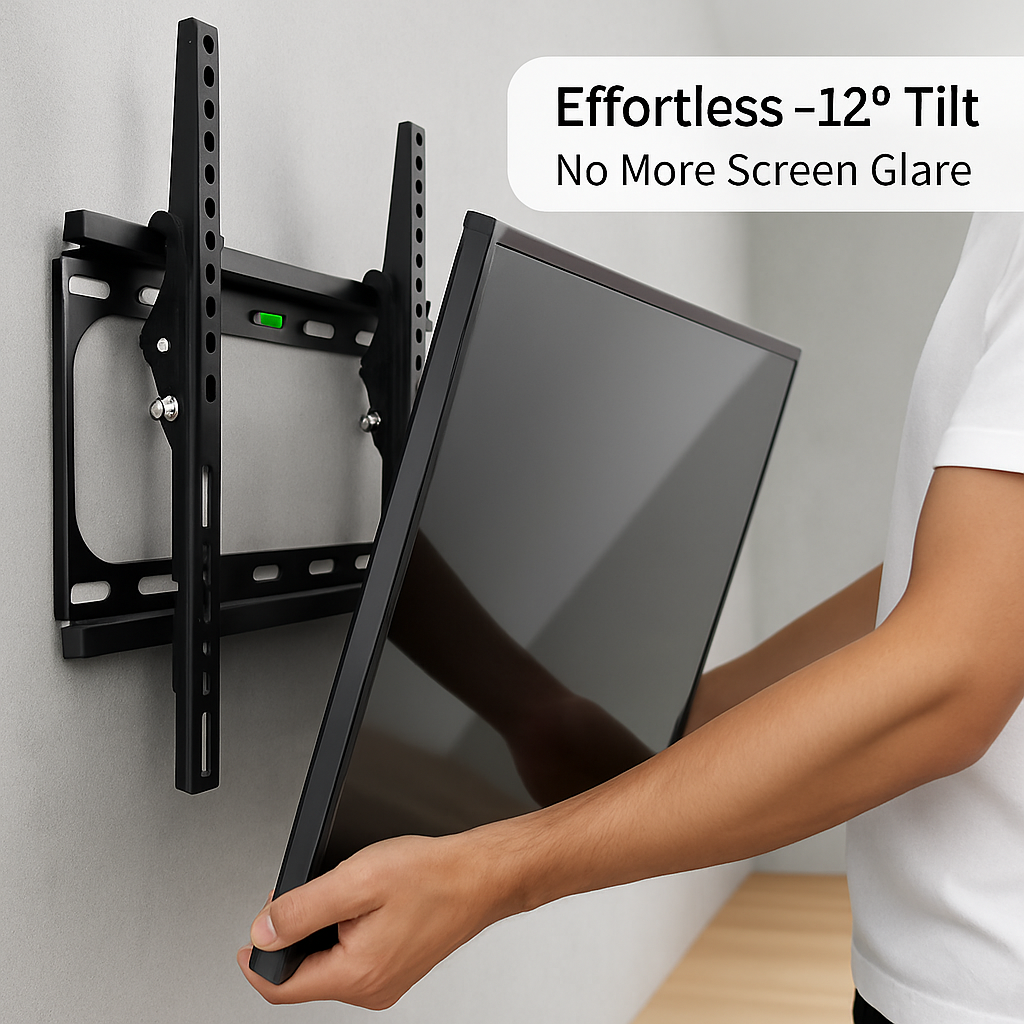 TV Wall Mount Tilt Dual Arm TV Mount Brackets Maximum VESA 400x400mm For 26-55in TVs