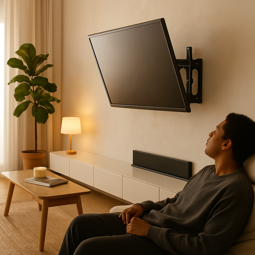 TV Wall Mount Tilt Dual Arm TV Mount Brackets Maximum VESA 400x400mm For 26-55in TVs