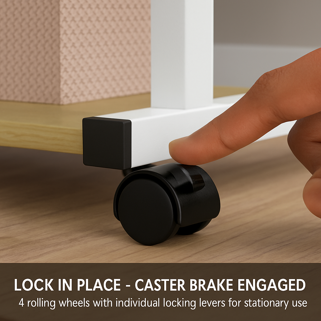 C Side Table 3-Tier Laptop Desk for Small Spaces