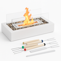 Tabletop Fire Pit with Roasting Sticks Portable