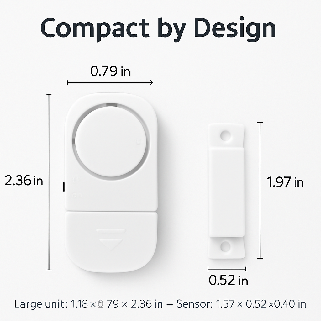 Wireless Window Door Magnet Alarms Magnetic Sensor Security Burglar Alarm For Kid Safety w/ Batteries