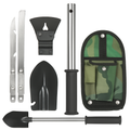 6-in-1 Multi Tool Survival Kit Shovel Knife Axe Saw Nail Puller w/ Pouch Outdoor Gear Camping