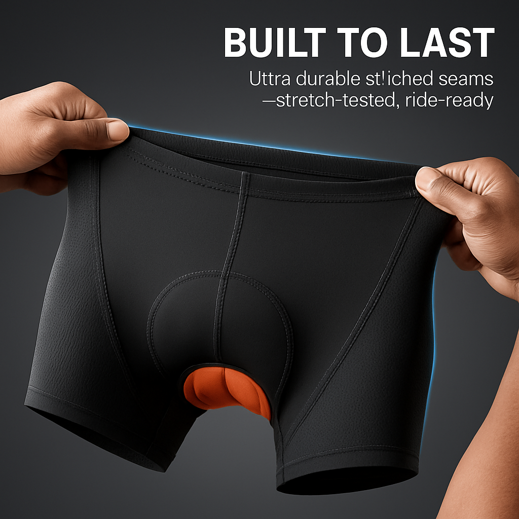 Men\'s Cycling Underwear Shorts 3D Padded Bike Underwear Shorts Breathable Moisture Absorbing Quick Dry