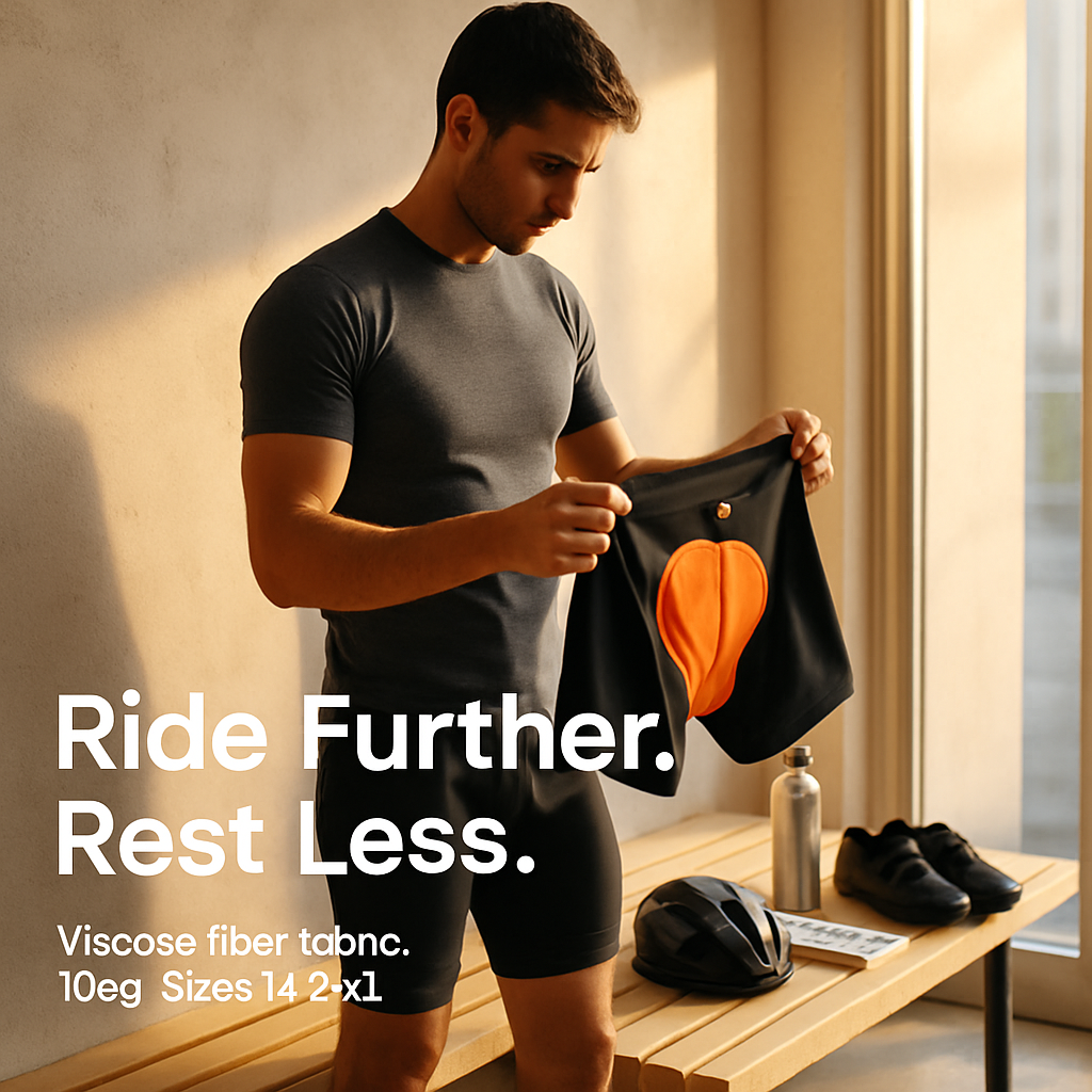 Men\'s Cycling Underwear Shorts 3D Padded Bike Underwear Shorts Breathable Moisture Absorbing Quick Dry
