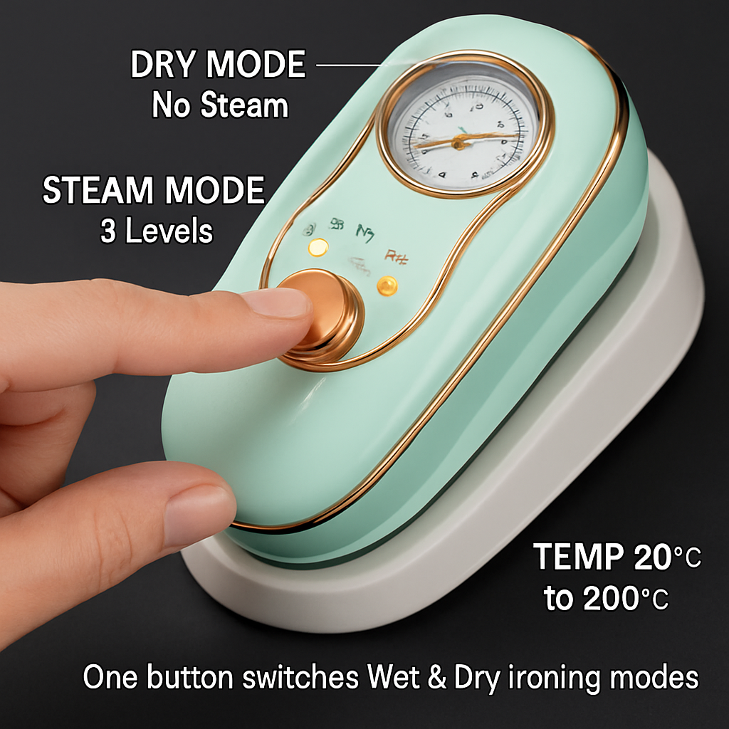 Foldable Handheld Clothes Steamer 1200W Portable