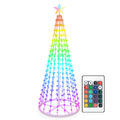 LED Smart Christmas Cone Tree Outdoor Lighted Christmas Tree Light with App Control Remote Control IP44 Waterproof Timer 210 Modes for Indoor Outside