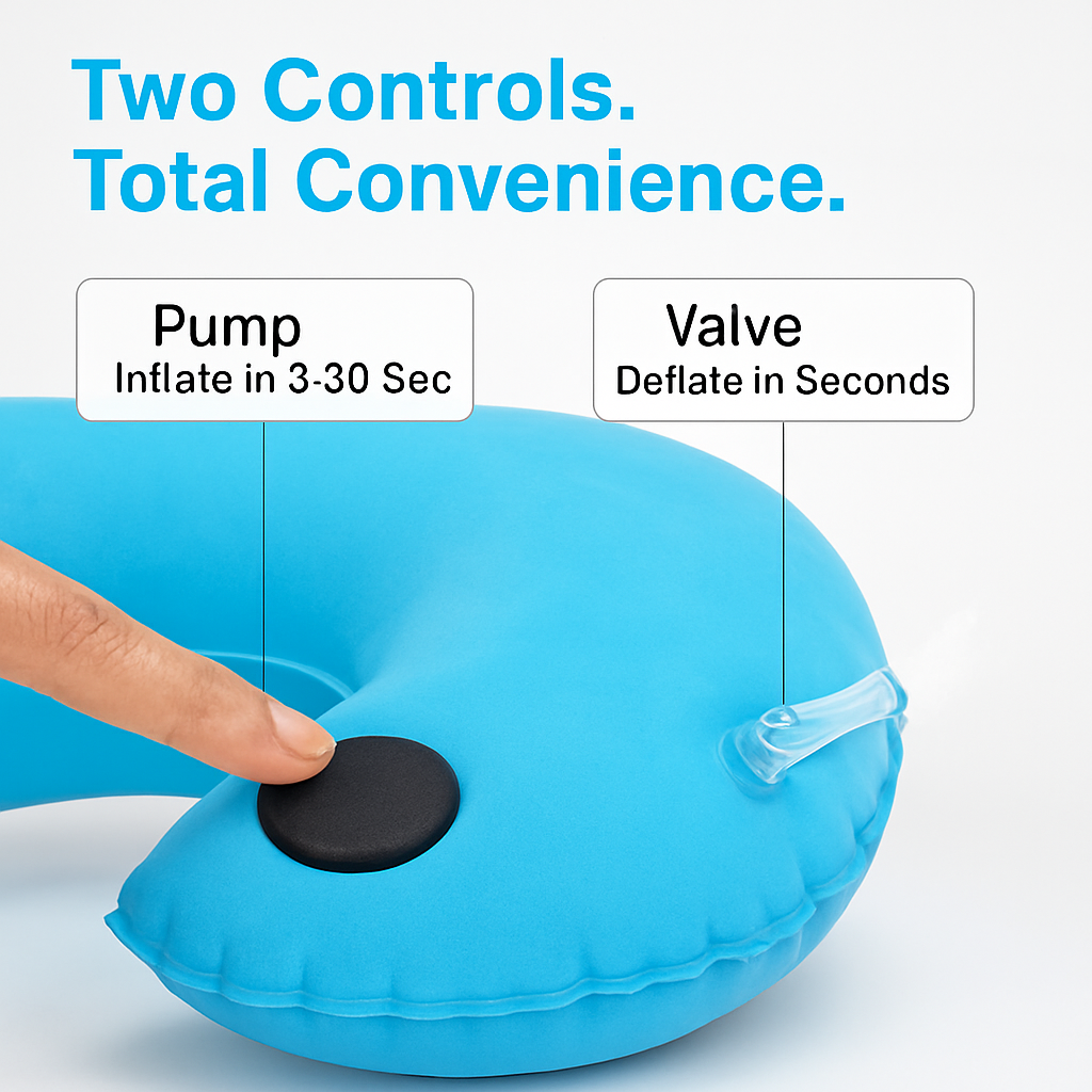 U-Shape Travel Neck Pillow: Packable Comfort