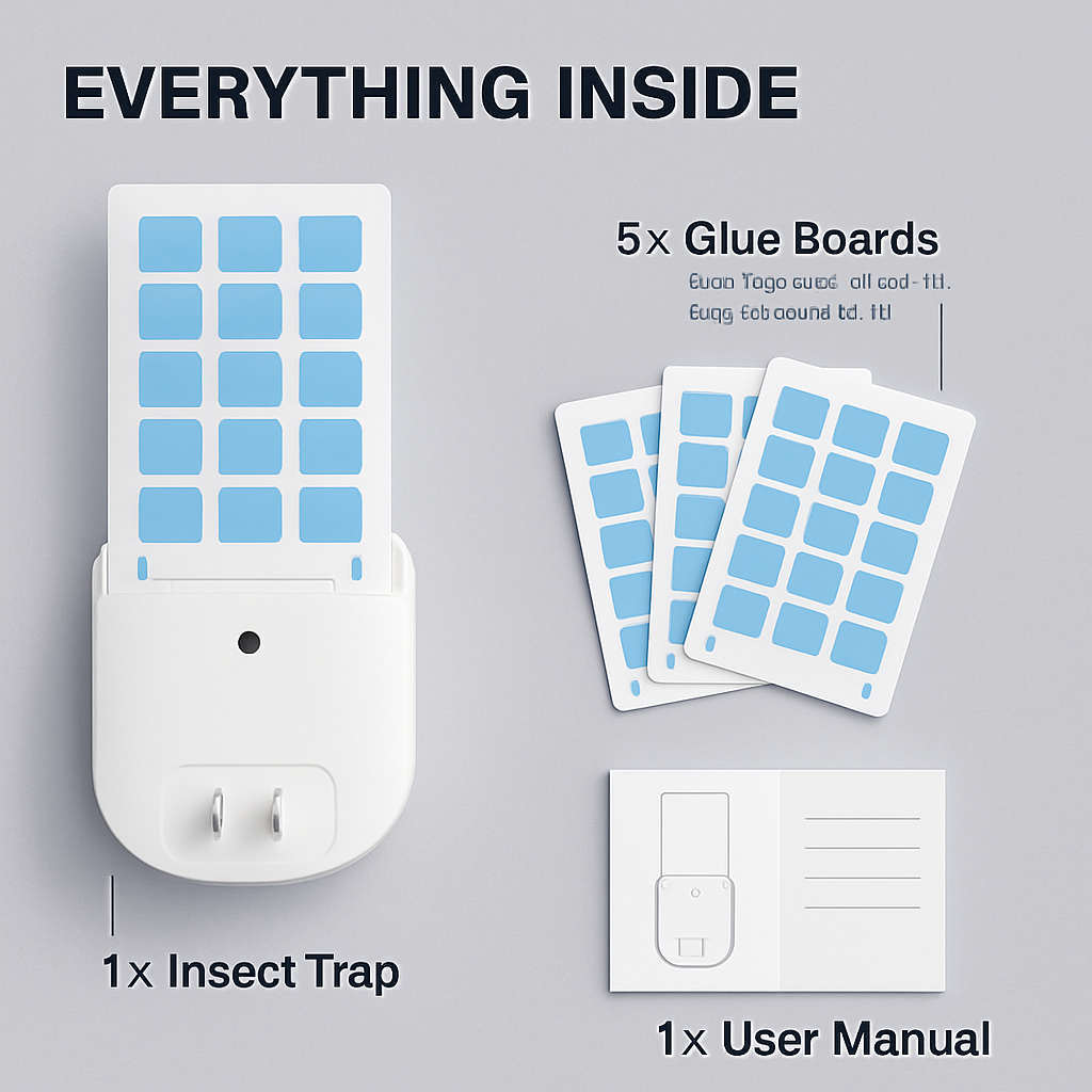 Indoor Flying Insect Trap with UV Light and Night Light