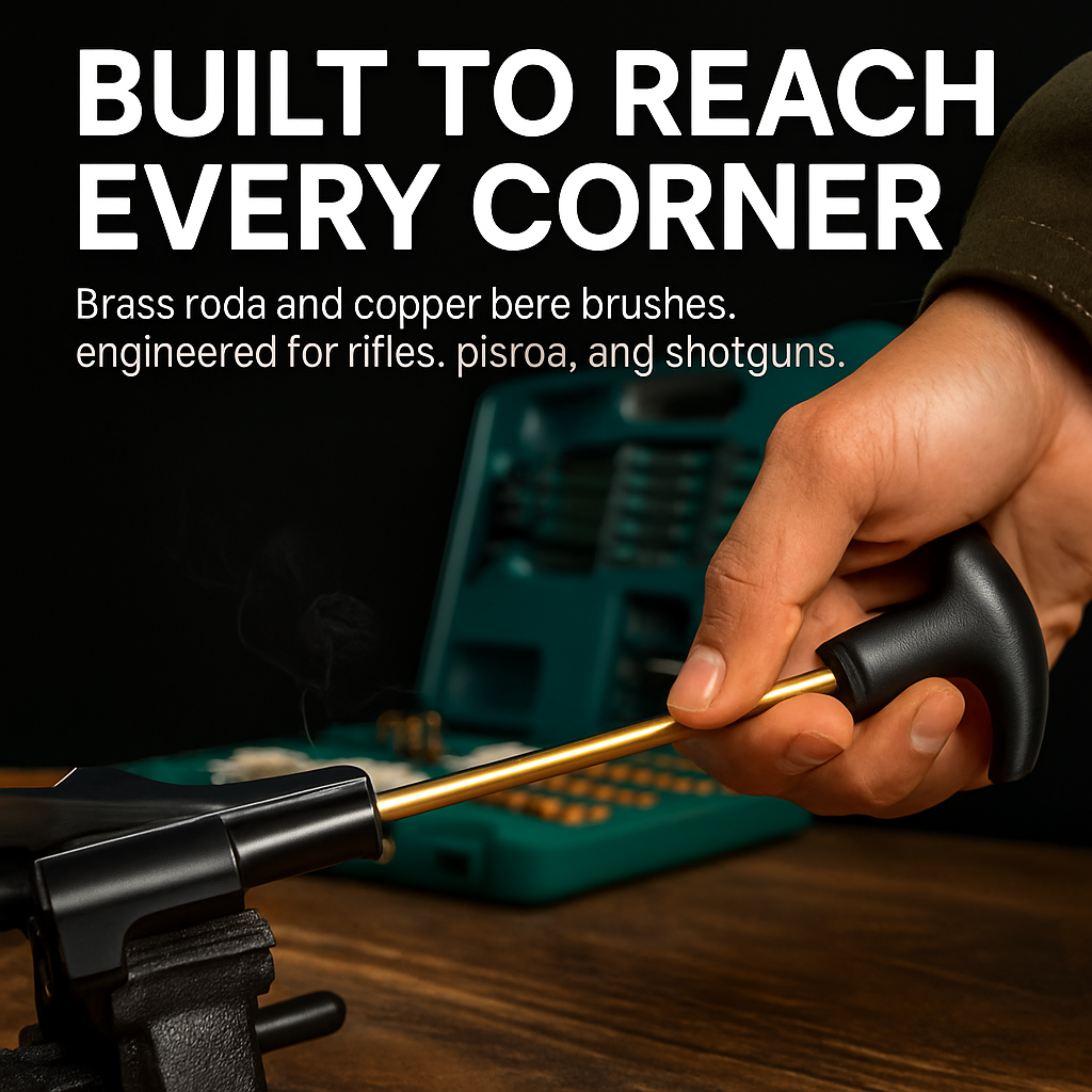 Gun Cleaning Kit with Brushes, Mops and Case