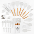 Kitchen Utensils Set with Holder - Spatulas & Spoons