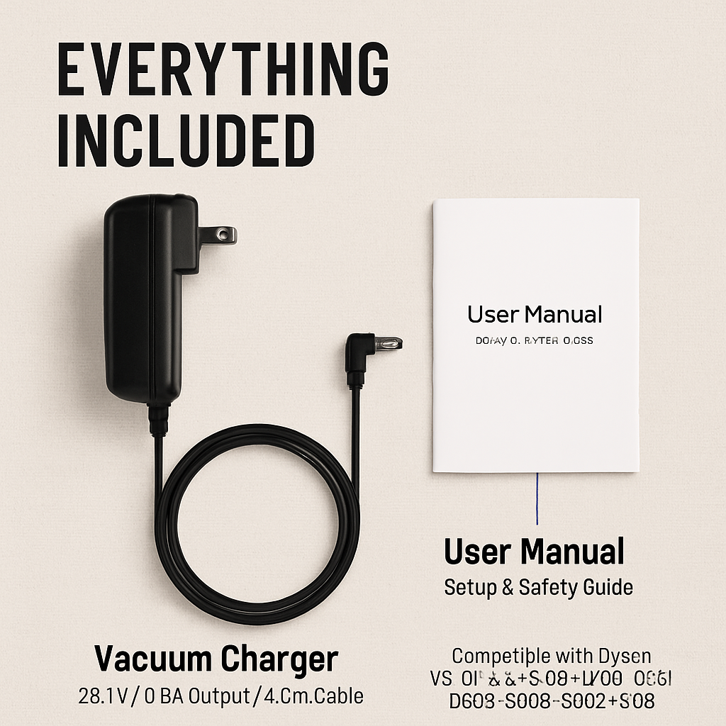 Vacuum Charger for V6-V8 Cordless Vacuum