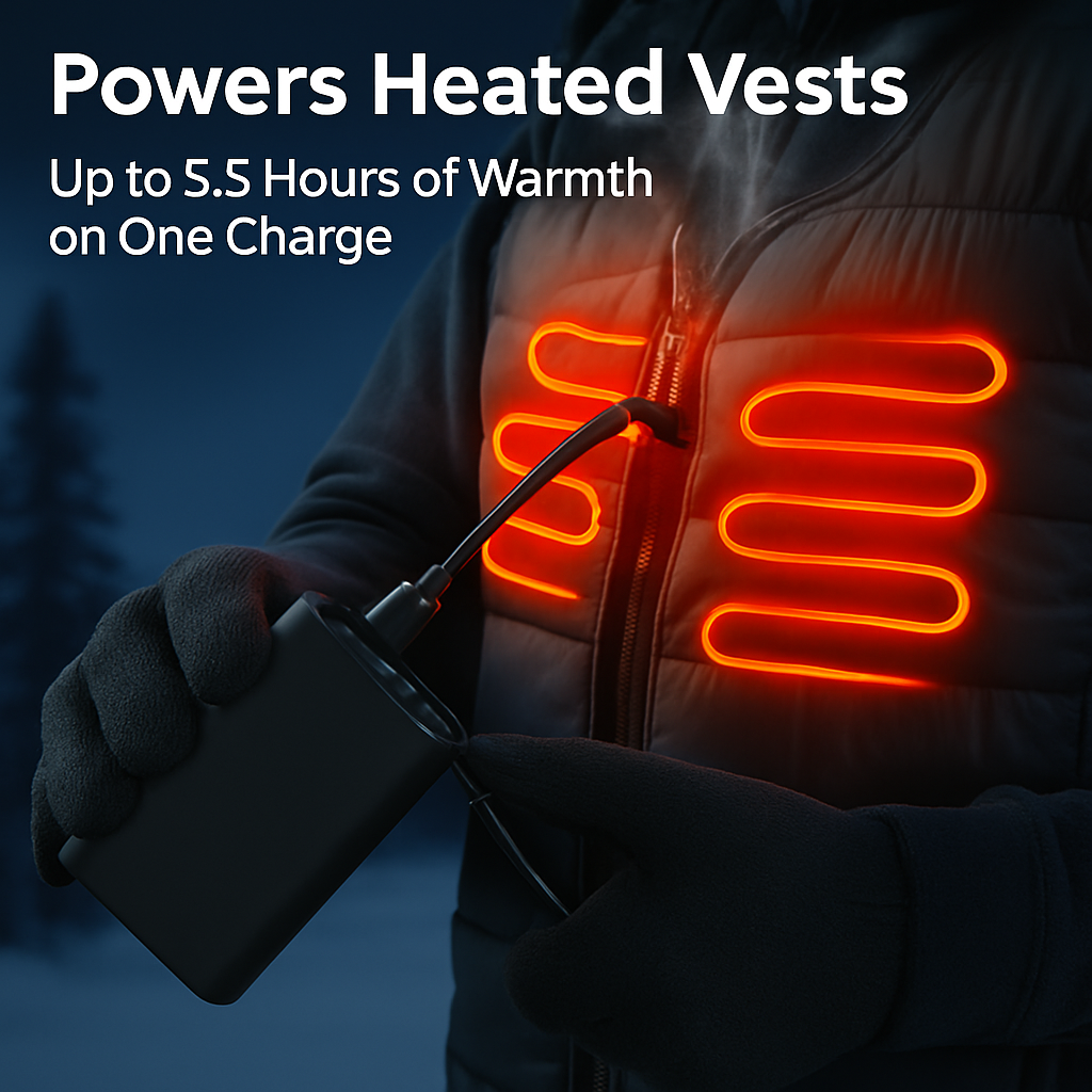 Power Bank for Heated Clothing with USB DC Output