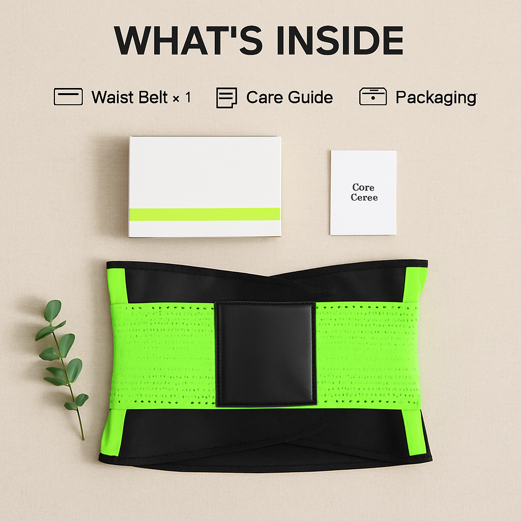 U-Shaped Slimming Waist Belt for Targeted Core Support