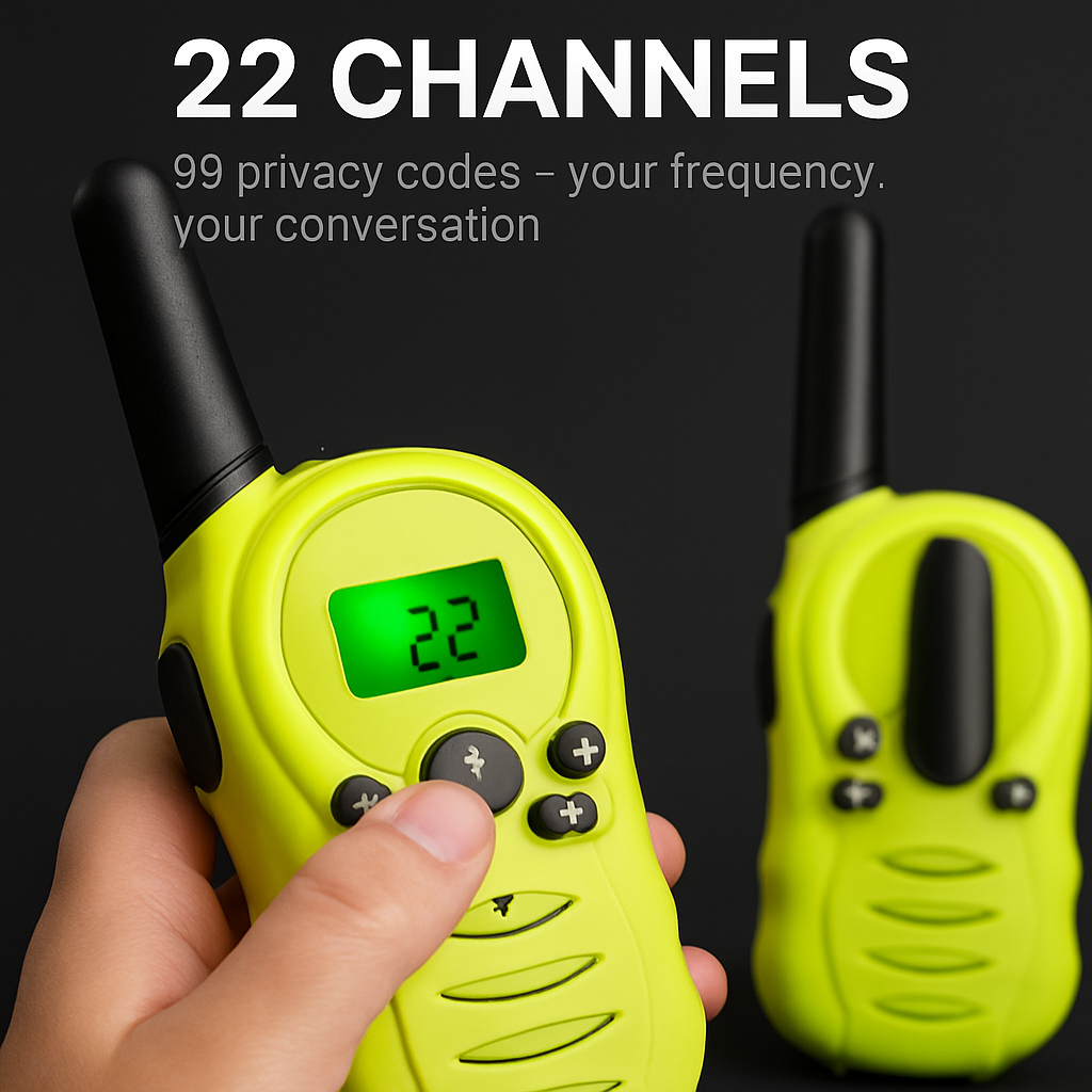 Walkie Talkies for Kids – 22-Channel 2-Way Radios