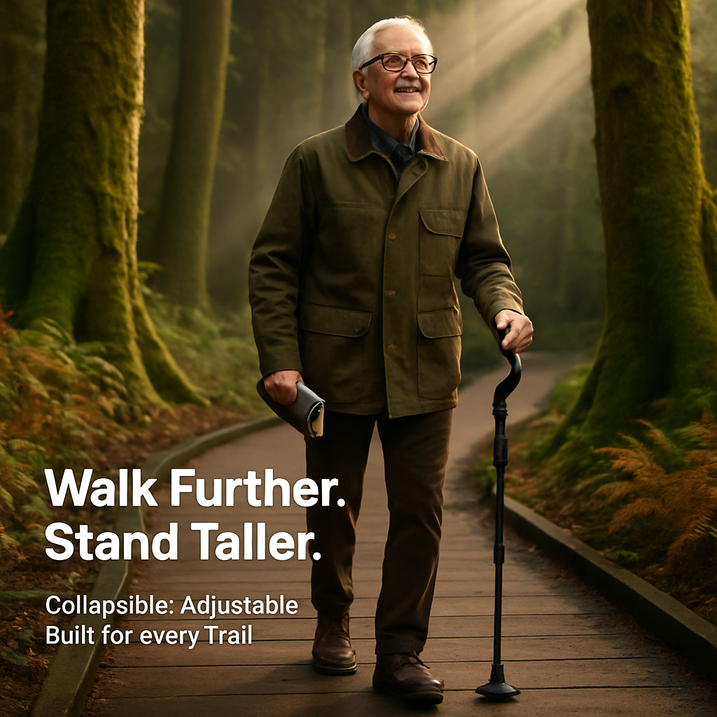 Walking Cane Collapsible with 10 Adjustable Heights