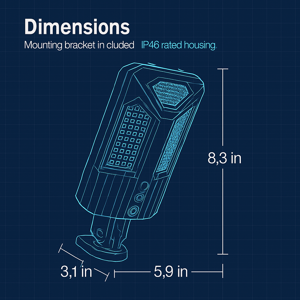 Outdoor Solar Wall Light with PIR Motion Sensor