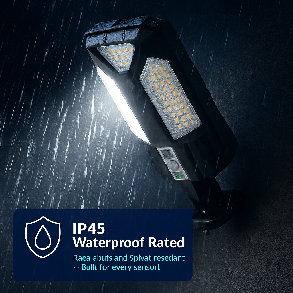 Outdoor Solar Wall Light with PIR Motion Sensor