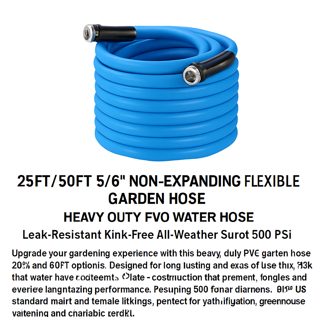 Non-Expanding Garden Hose for All-Weather Use