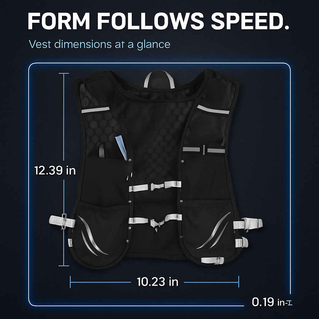 Sport Hydration Vest Running Backpack with 15oz 50oz Water Bladder Adjustable Strap Storage Bag for Trail Running Marathon Race Hiking