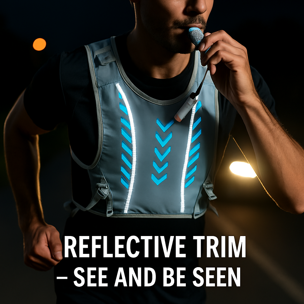 Sport Hydration Vest Running Backpack with 15oz 50oz Water Bladder Adjustable Strap Storage Bag for Trail Running Marathon Race Hiking