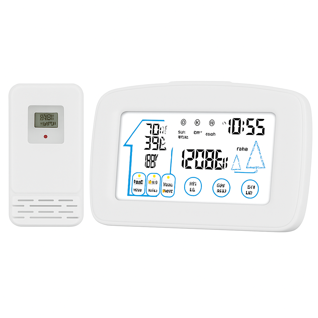 Wireless Weather Station: Indoor/Outdoor Temp & Humidity