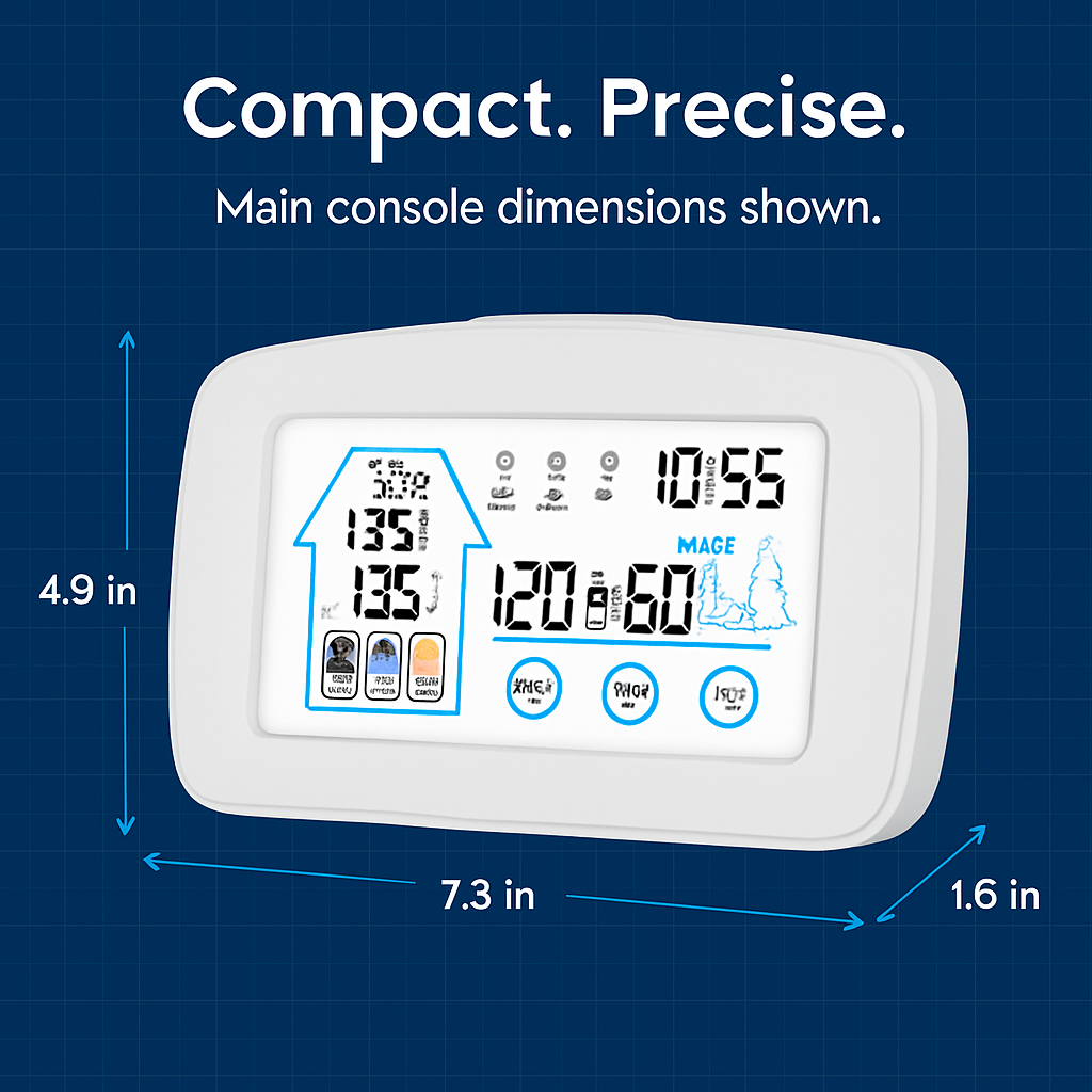 Wireless Weather Station: Indoor/Outdoor Temp & Humidity