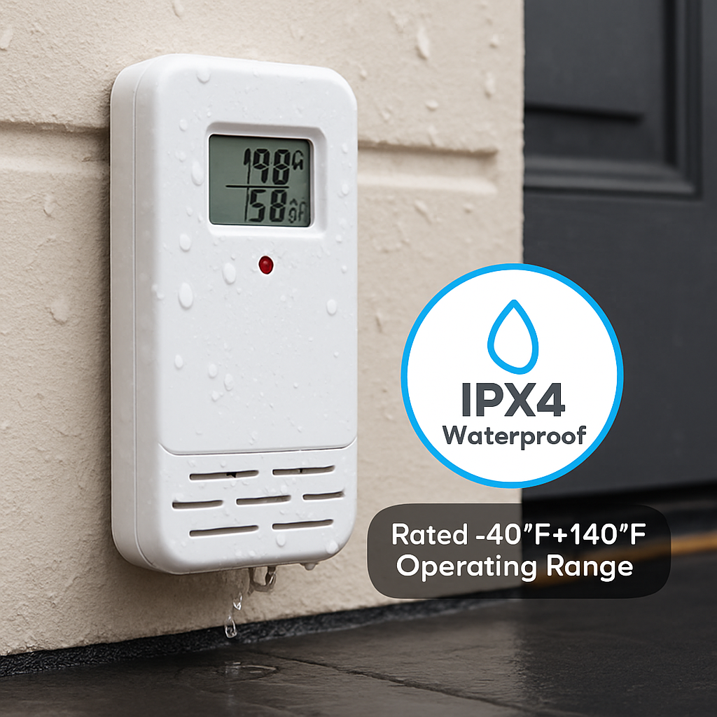 Wireless Weather Station: Indoor/Outdoor Temp & Humidity