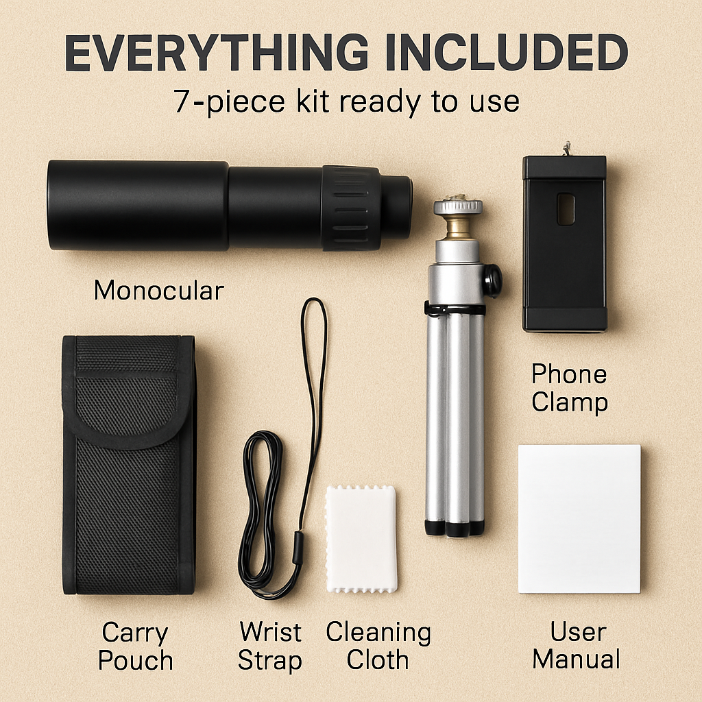 Zoom Monocular Telescope for Phone Photography