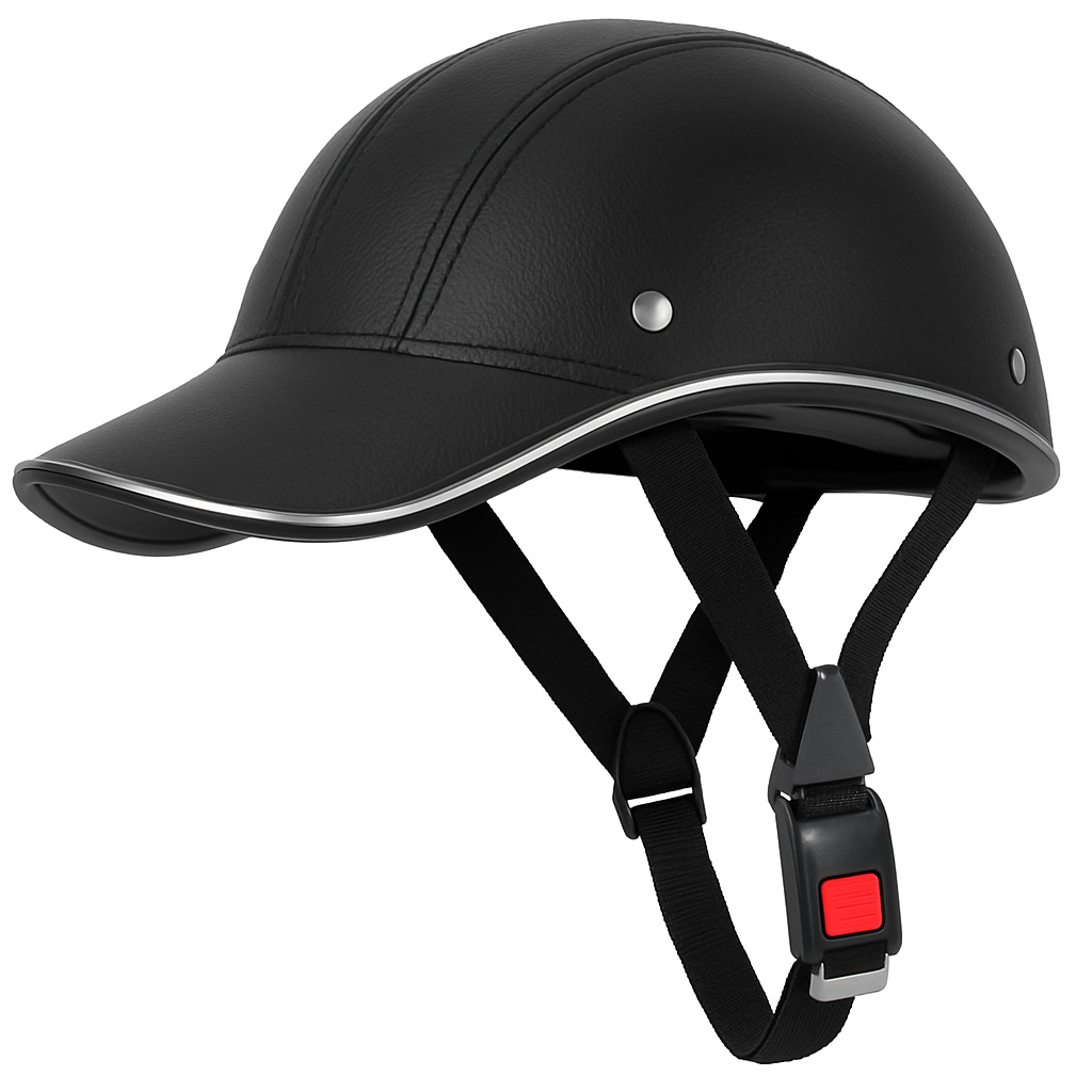 Bicycle Helmet with Sunshade and Adjustable Fit - Red