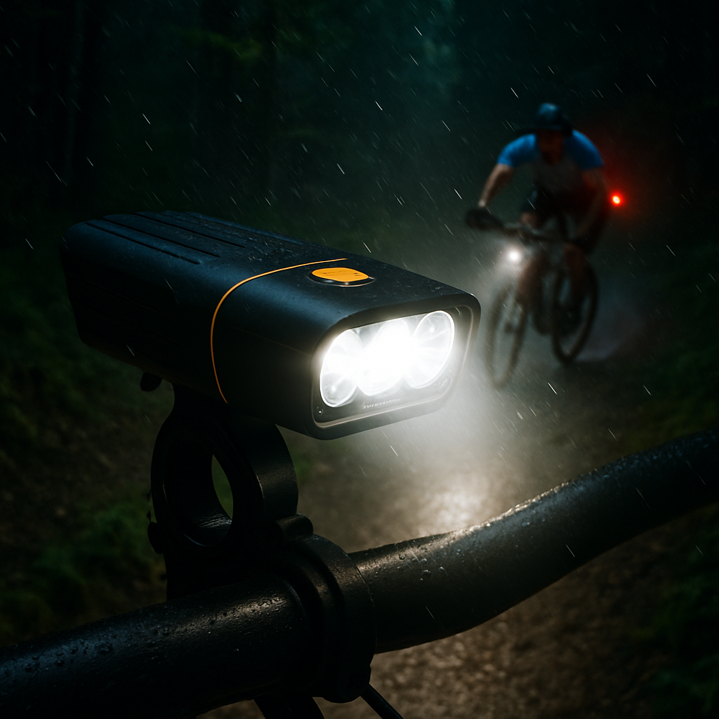 Bike Light Set: USB Rechargeable Front & Rear LEDs