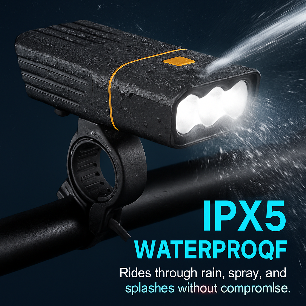 Bike Light Set: USB Rechargeable Front & Rear LEDs