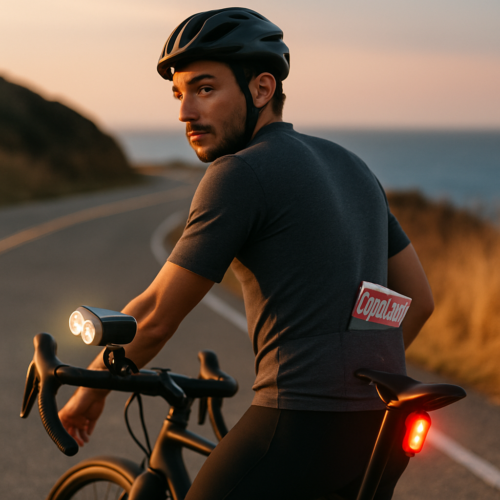 Bike Light Set: USB Rechargeable Front & Rear LEDs