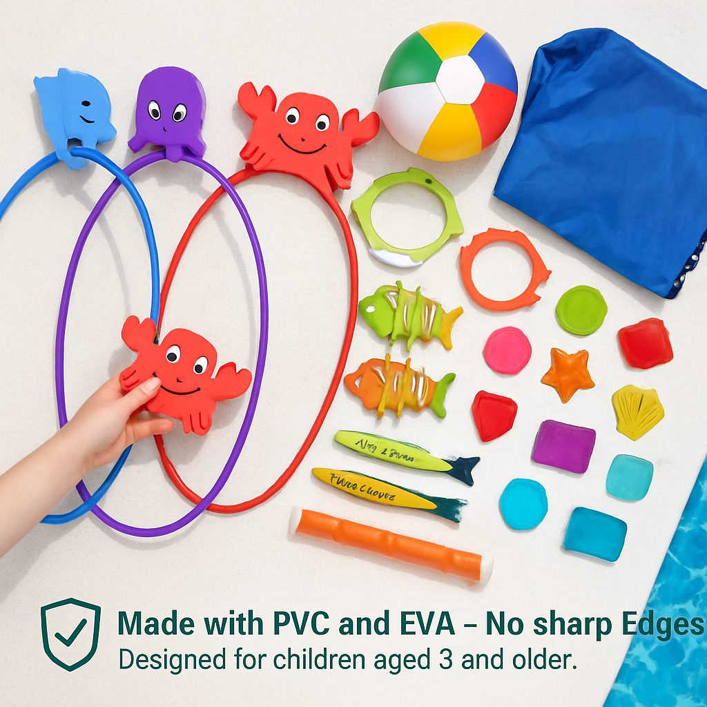 Diving Pool Toys Set for Kids 3+ - Fun Water Toy Kit