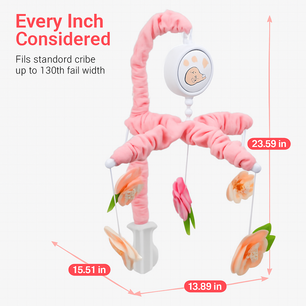 Musical Crib Mobile for Babies and Nurseries
