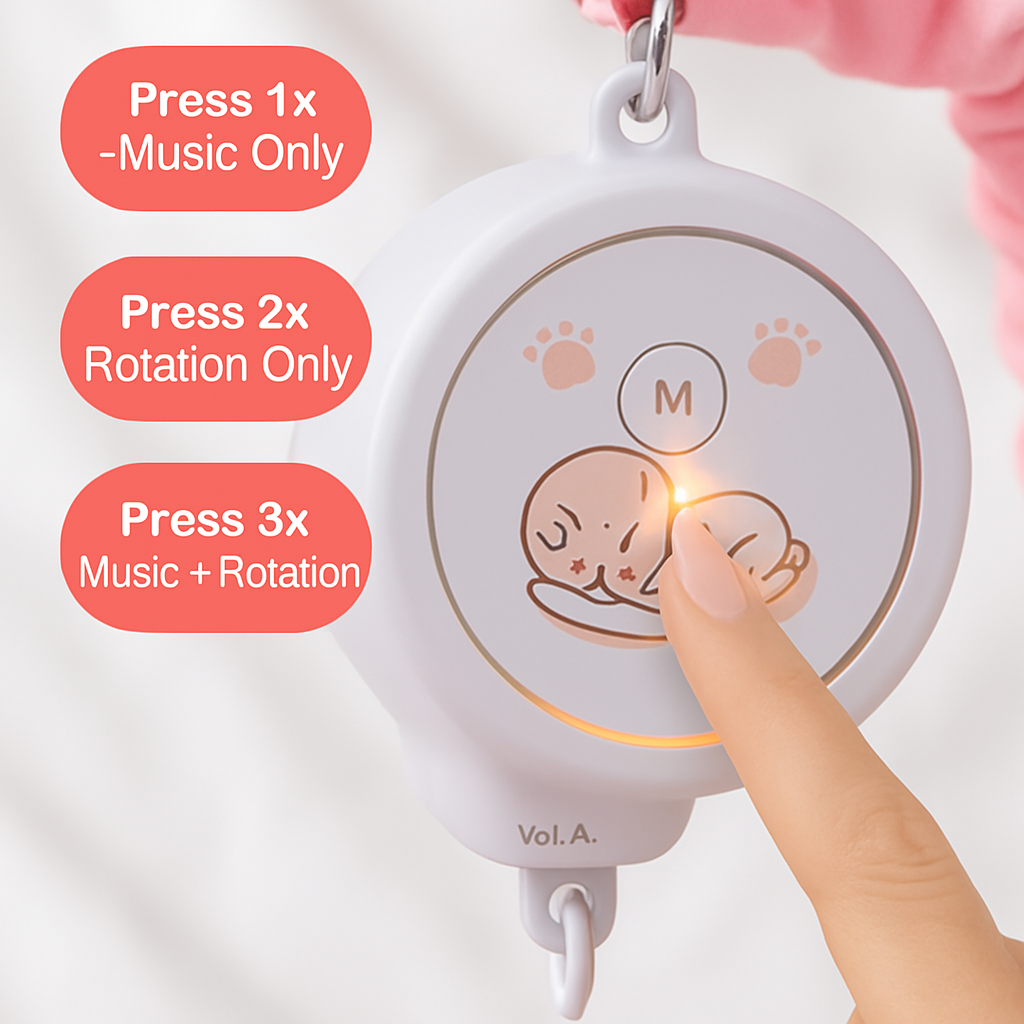 Musical Crib Mobile for Babies and Nurseries